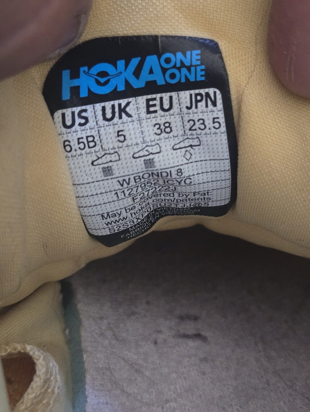 Hoka One One Bondi 8 Running Shoes Womens Sz 6.5 Athletic Sneakers Trainers. - Picture 10 of 10